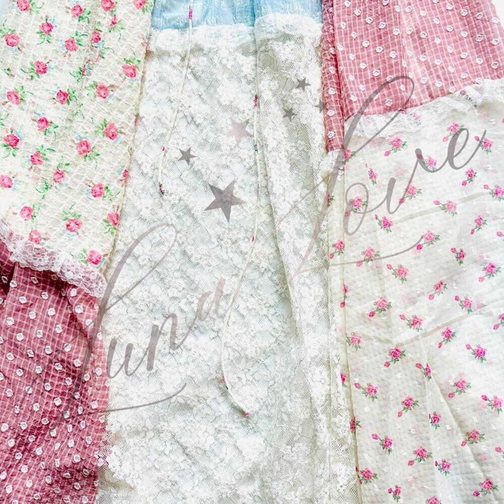 FOR LOVE & LEMONS Elula Maxi Patchwork Floral Dress (size XS) NWT - Picture 11 of 13